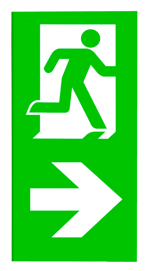 [NLK9XPV---] K9 Set verticale pictogrammen noodverlichting NLK9X