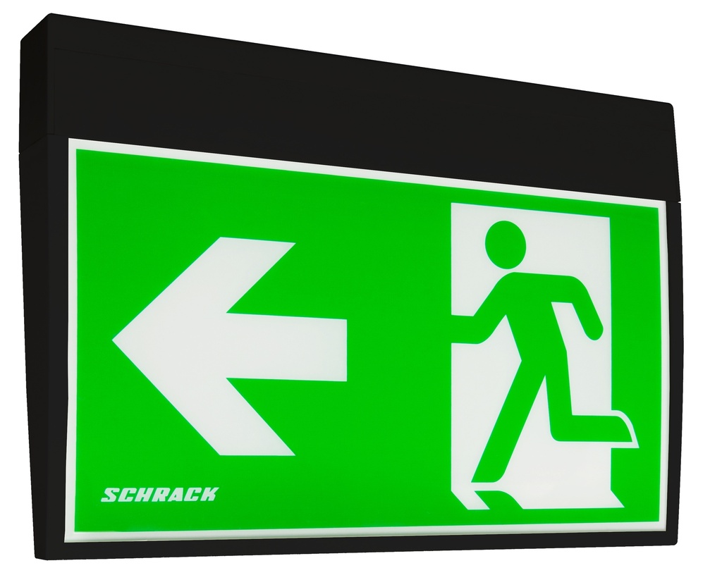 [NLKMUS003S] KMU Noodverlichting LED 3h autonoom autotest IP43 zwart