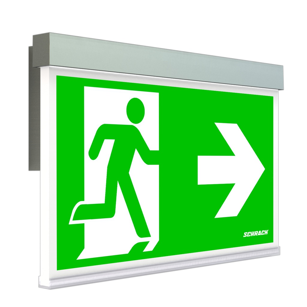 [NLAMWE403S] AM Noodverlichting autonoom LED 3h wandopbouw zilver