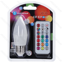 LED Bulbs C37 E27 6W RGB