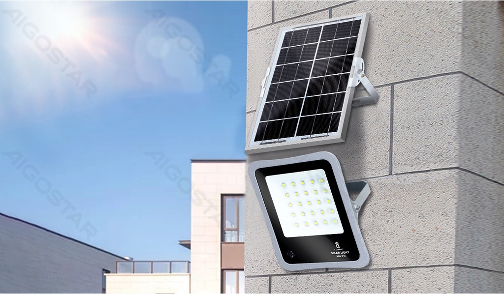 [B10201XHQ] Solar flood light Separated 50W 6500K 2m 02 series