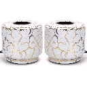 Ceramic Marble White &amp; Gold Table Lamp; E27 (bulb not included)