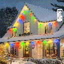 Aigostar String Lights Low voltage Eaves Light RGBY 5M+15M 50LED 30CM spacing