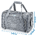 Nobleza Pet carrier Double side expandable L45*W70*H28cm Grey