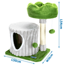 Nobleza Cat tree Tree stump L50*W38*H54cm Green