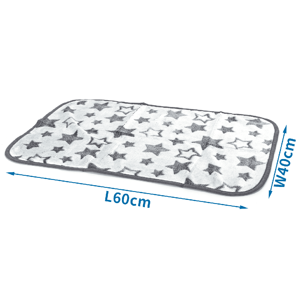 [B407032I4] Couverture pour chien en flanelle Nobleza à motif étoilé, 60 x 40 cm