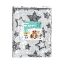 Nobleza Flannel Dog Blanket with Star Pattern, 60x80 cm