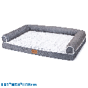 Aigostar Pet sofa PV plush&Egg cotton L91*W68*H18cm Grey