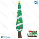 Aigostar Squeaky rubber toy Christmas tree L21*W5*H5CM Green&White