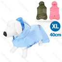 Aigostar Reflective webbing hooded raincoat XL-40cm Green Blue Pink