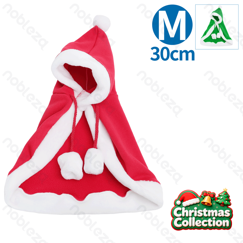Aigostar Christmas cape M-30cm Red Green