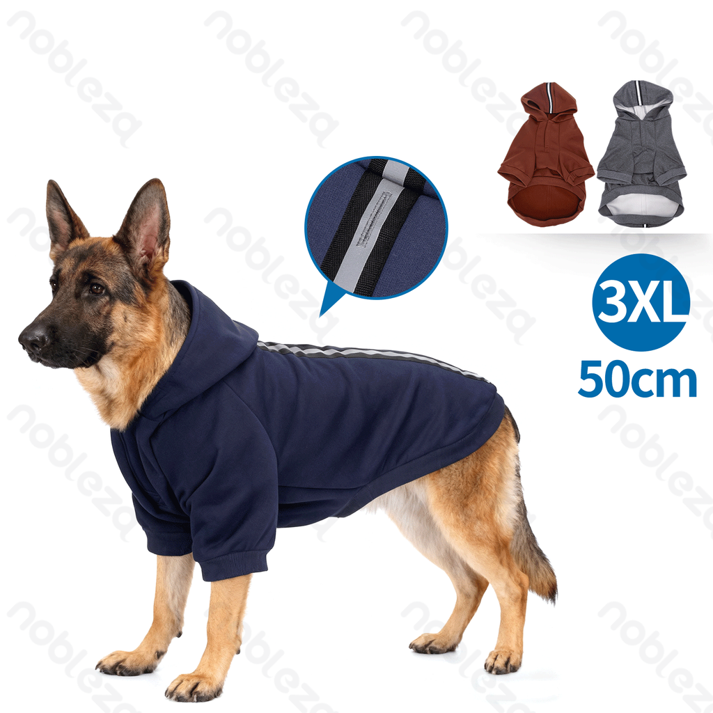 Aigostar Reflective hooded sweatshirt 3XL-50cm Grey Navy blue Brown