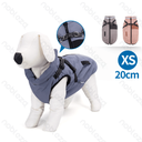 Nobleza Reflective harness water-resistant cotton clothes XS-20cm Grey Blue Pink