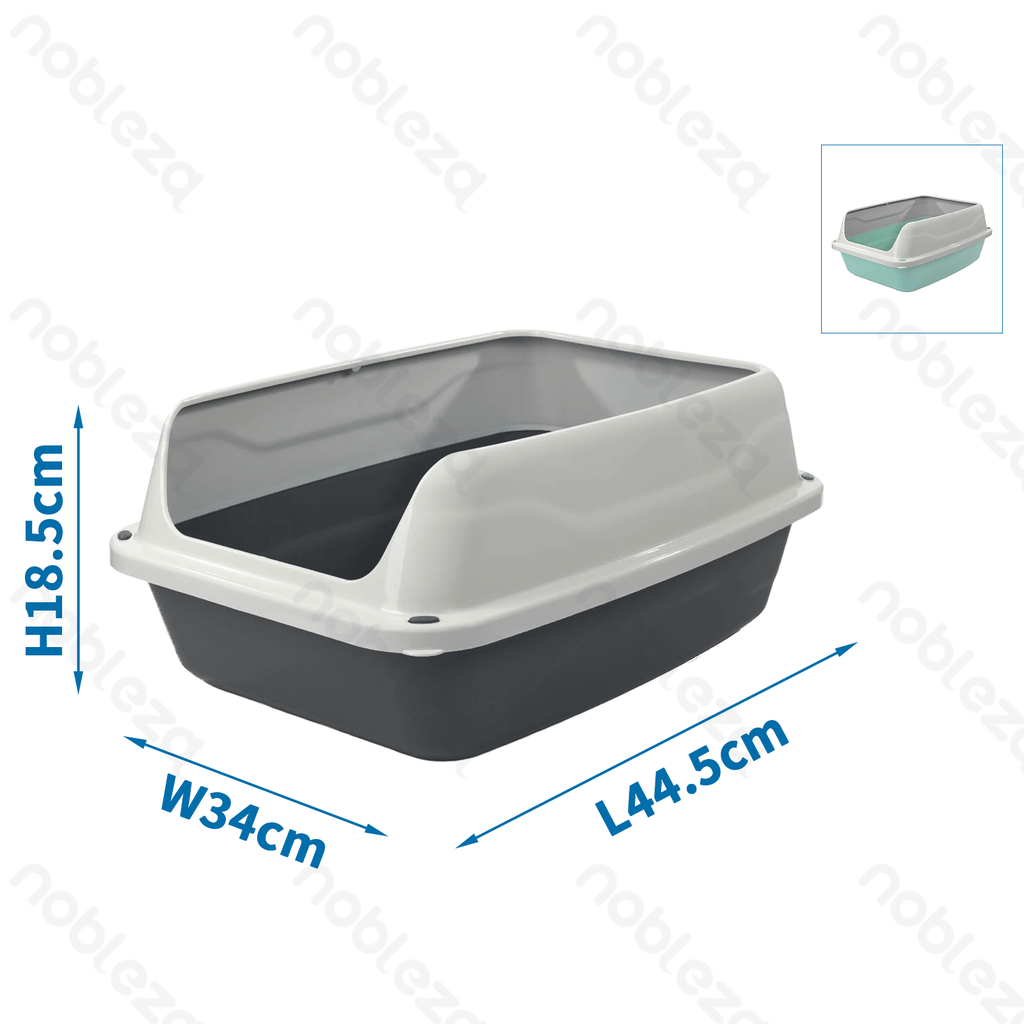 [B40304AGBG] Aigostar Cat litter box L44.5*W34*H18.5cm Grey Green