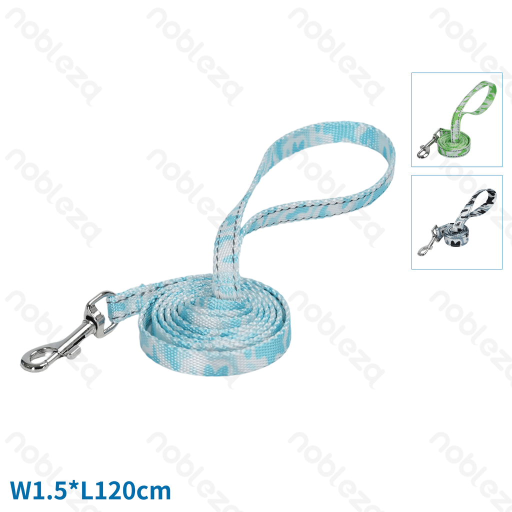 [B40707AFJY] Aigostar Camouflage reflective thread leash W1.5*L120cm Blue&White Green&White Black&White