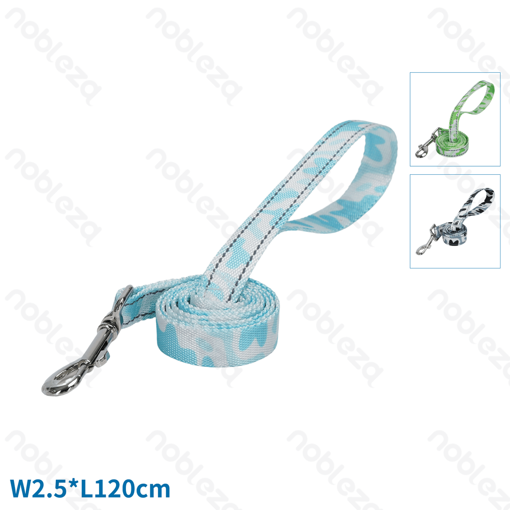 [B40707AFKA] Aigostar Camouflage reflective thread leash W2.5*L120cm Blue&White Green&White Black&White