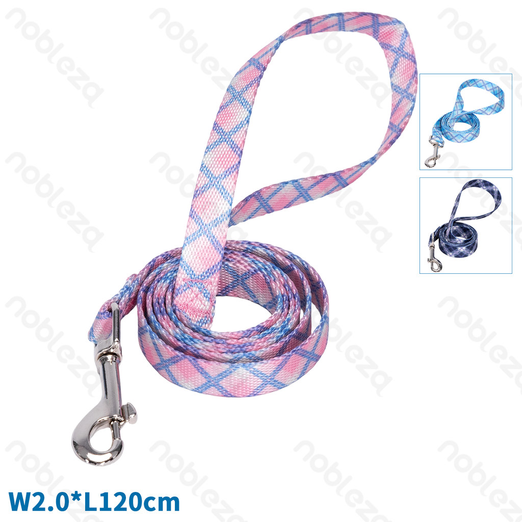 Nobleza Heat transfer leash W2.0*L120cm Purple Blue Pink
