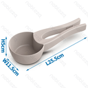 Nobleza Food scooper With food bag clip L25.5*W11.5*H5cm Grey