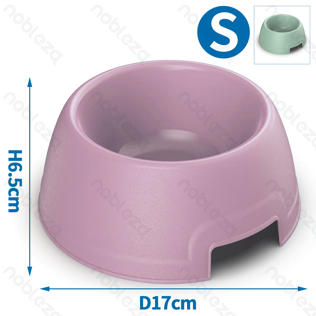 [B40703AFIE] Nobleza Plastic Bowls, Round S, D17 x H6.5 cm, Green and Pink