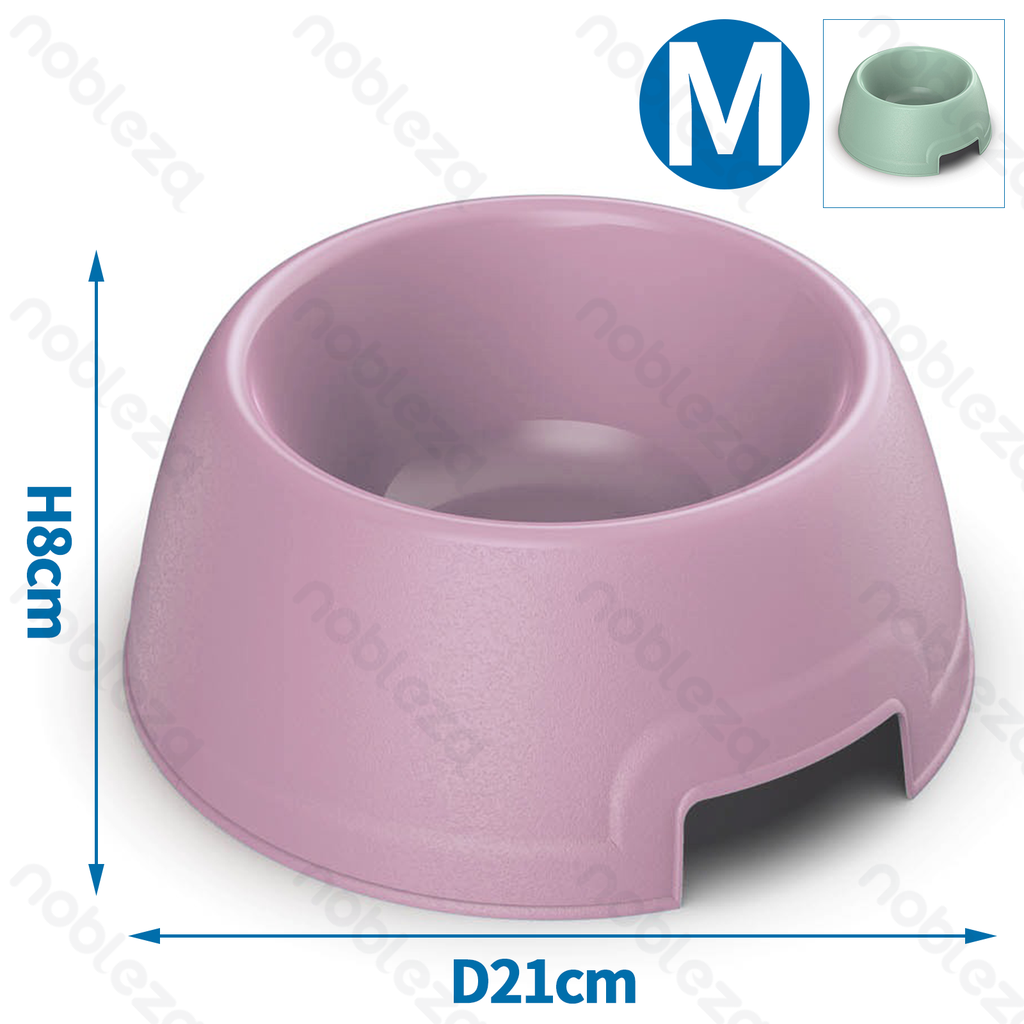 [B40703AFIF] Nobleza Plastikschalen, rund, M, D21*H8 cm, grün-rosa