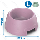 Nobleza Plastic Bowls, Round L, D25 x H9.5 cm, Green and Pink
