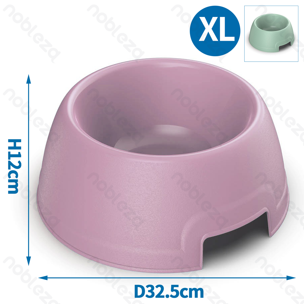 [B40703AFIH] Nobleza Plastikschalen Round XL D32,5*H12 cm Grün-Rosa
