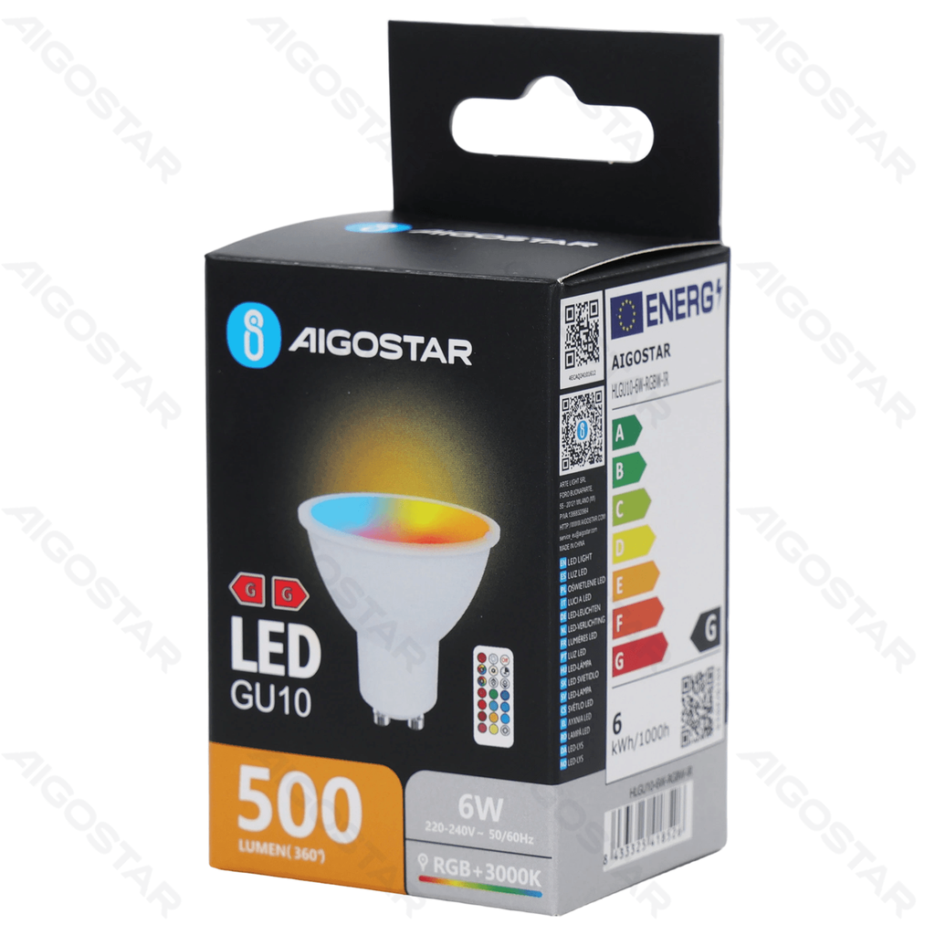 LED-Glühbirnen GU10 6W RGB