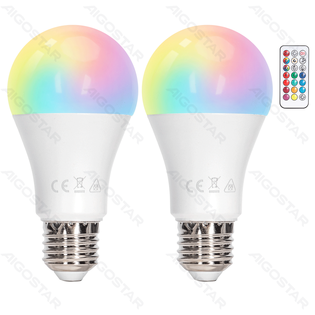 Aigostar LED Bulbs A60 E27 10W RGB
