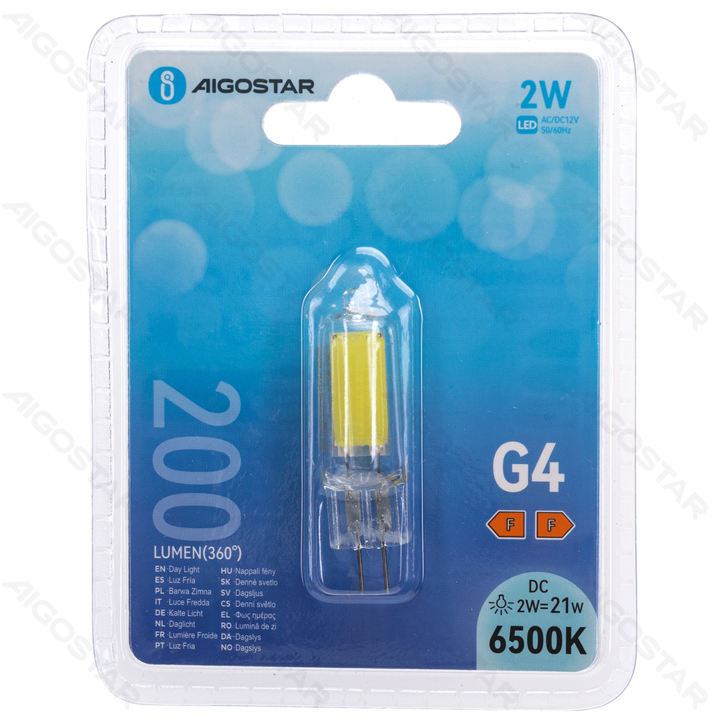 Aigostar G4 2W 6500K Daglicht 200lm