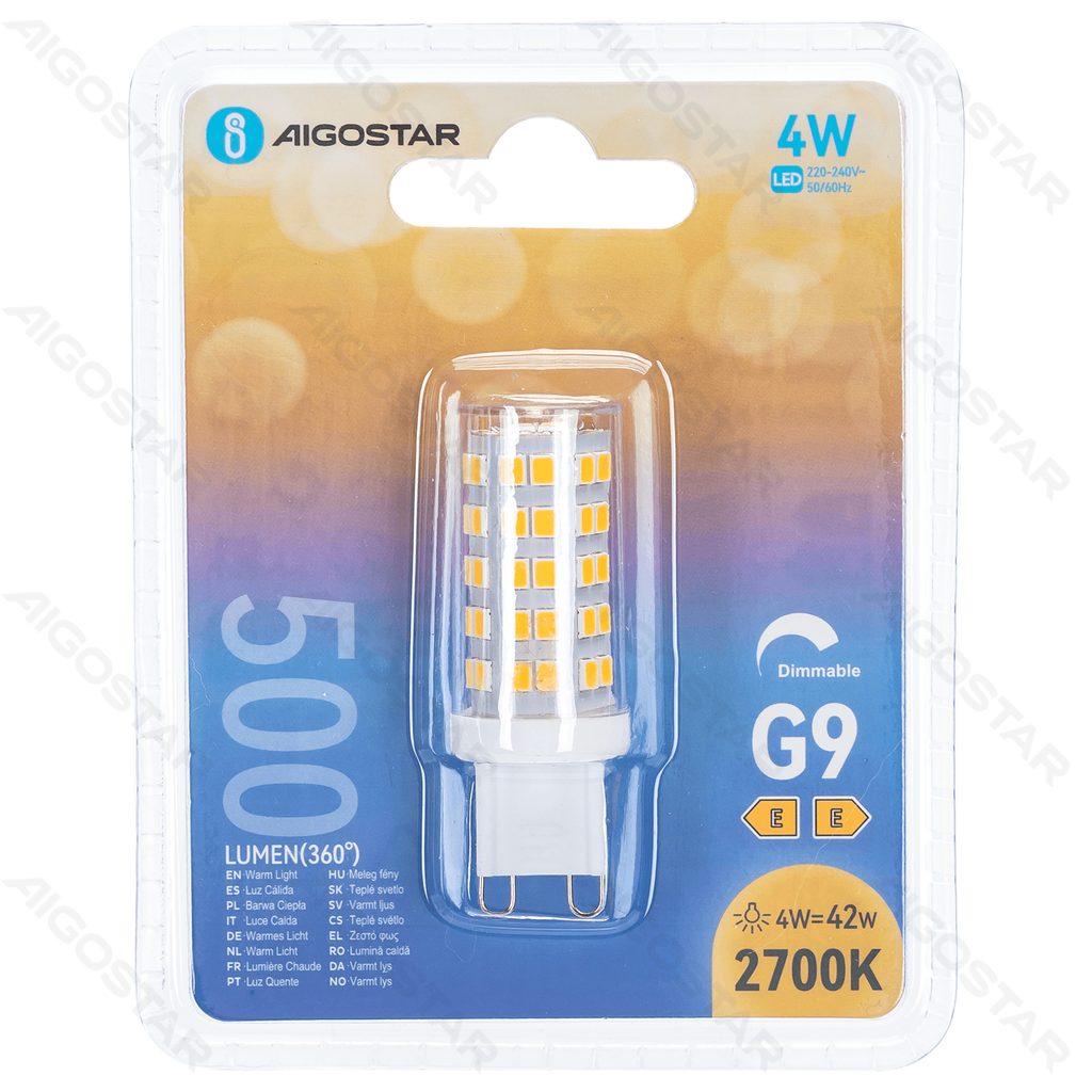 [B101094B3] G9 4W 2700K Warmweiß 500 lm