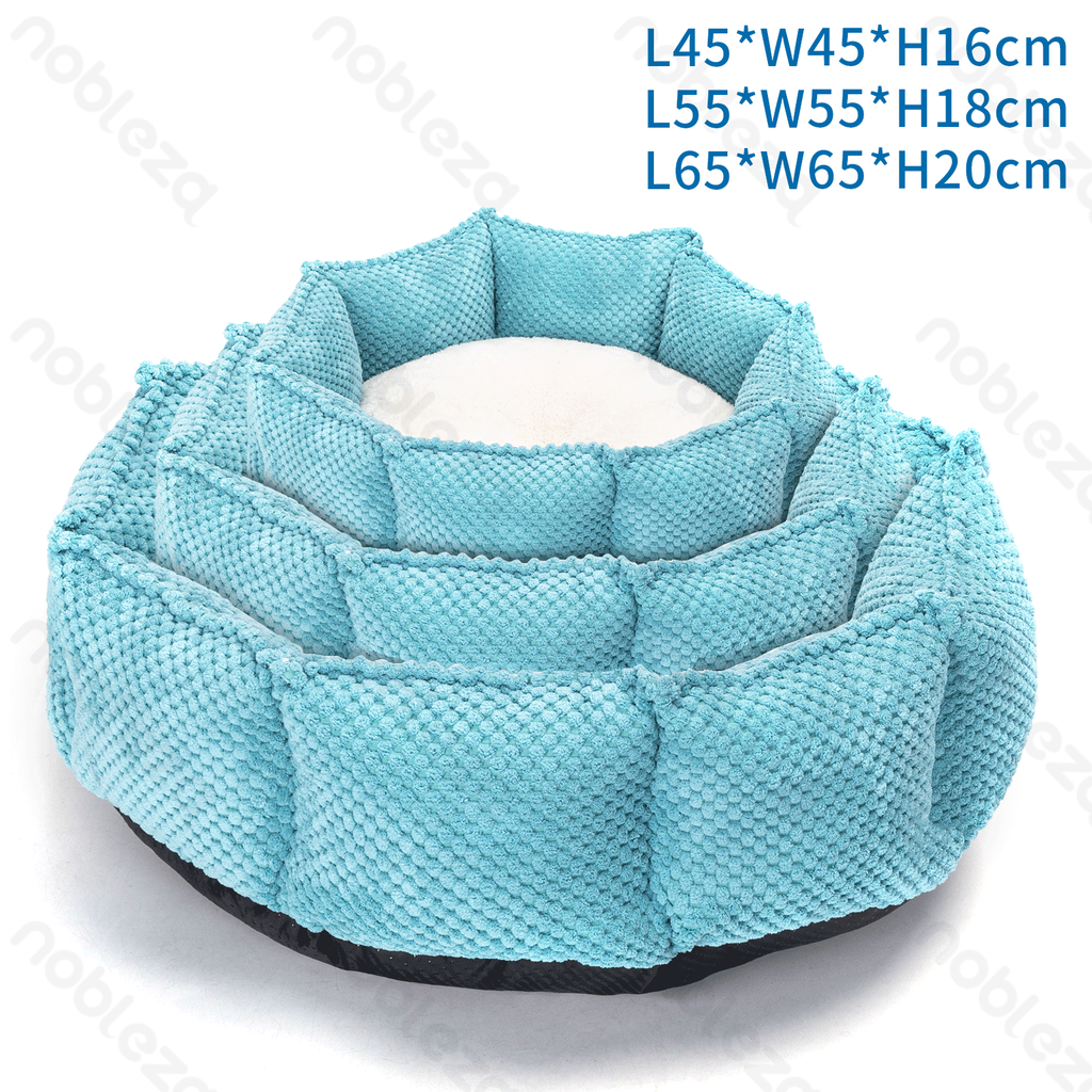 Nobleza Driedelige achthoekig huisdierkussen bijpassende kleur L45*B45*H16cm/L55*B55*H18cm/ L65*B65*H20cm