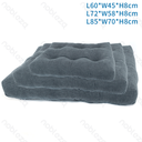 Nobleza Effen kussenset van drie L60*B45*H8cm/L75*B60*H8cm/L70*B90*H8cm