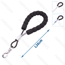 Nobleza Short foam handle leash L26cm Blue Silver Black
