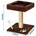 Nobleza Square Cat Tree with Toy Mouse L33 x W33 x H41 cm
