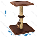 Nobleza Square Cat Tree with Toy L33 x W34 x H44 cm