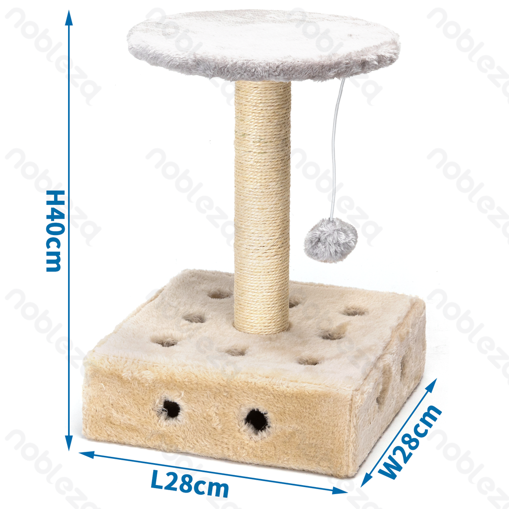 Aigostar Kattenkrabpaal met balletje L28*B28*H40cm
