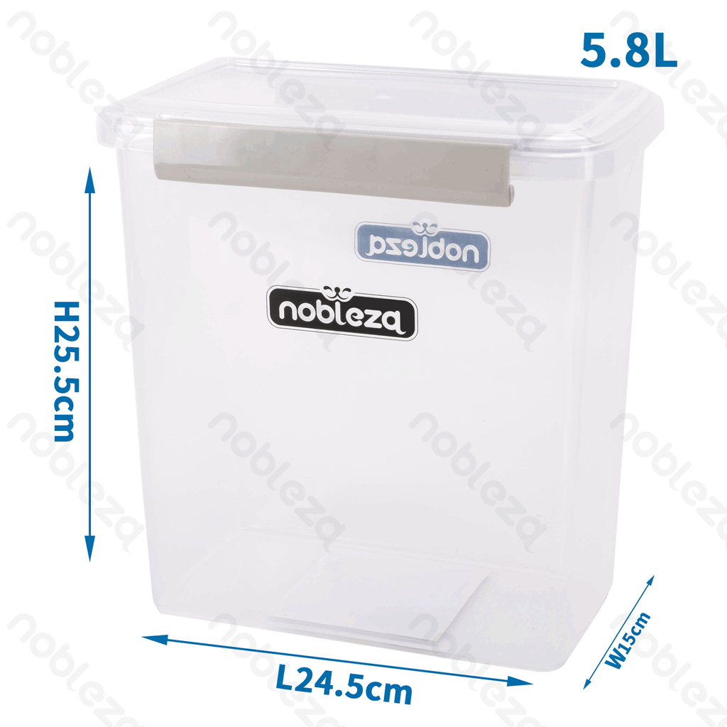 [B407033GR] Seau de rangement Nobleza pour aliments pour animaux