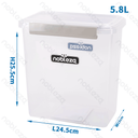 Aigostar Opbergemmer voor dierenvoer