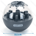 Aigostar Hondenspeelgoed educatief voedsellekkende bal φ11CM grijs