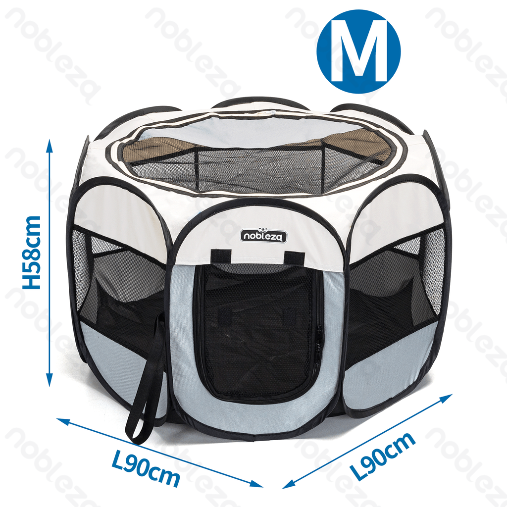 Aigostar Achthoekig hek voor huisdieren L90*W90*H58