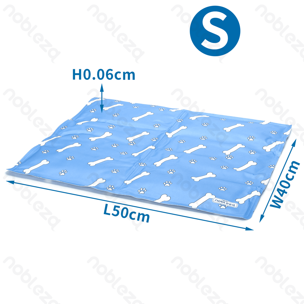 Nobleza Cooling Mat with Bone Print L50 x W40 x H0.6 cm