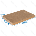 Nobleza Opvouwbare kattenkrabplank met vervangende kern L41*B29*H2 8cm