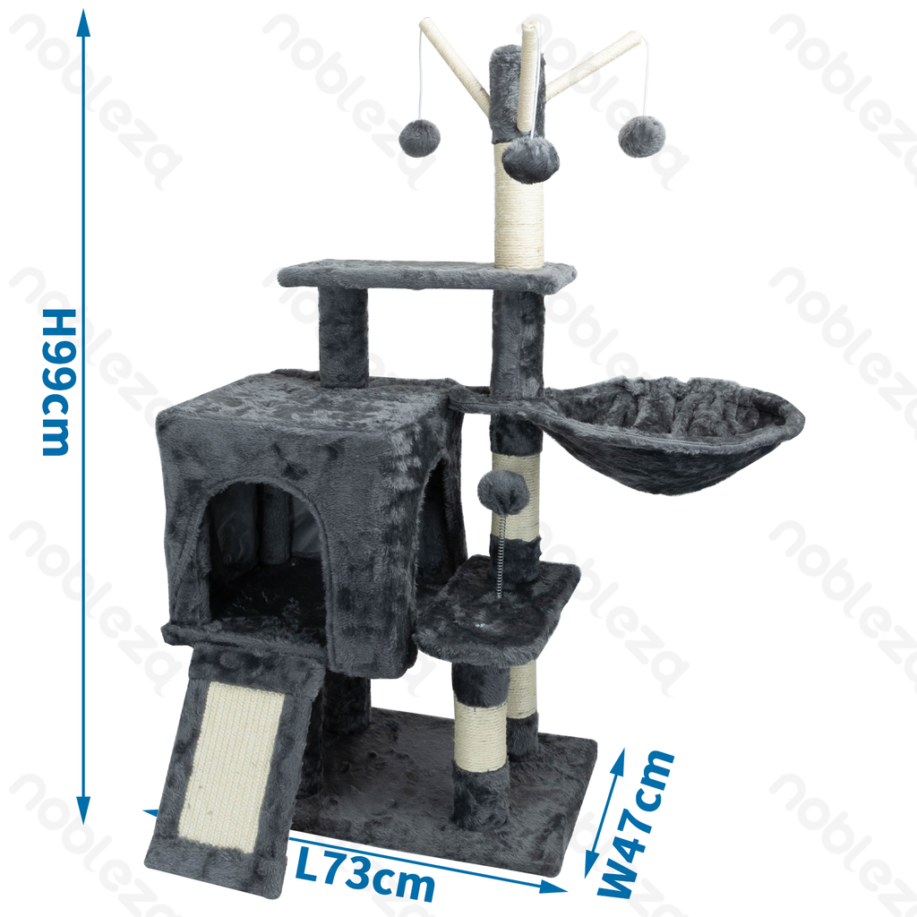 Nobleza Cat tree Tree bed L73*W47*H99cm Grey