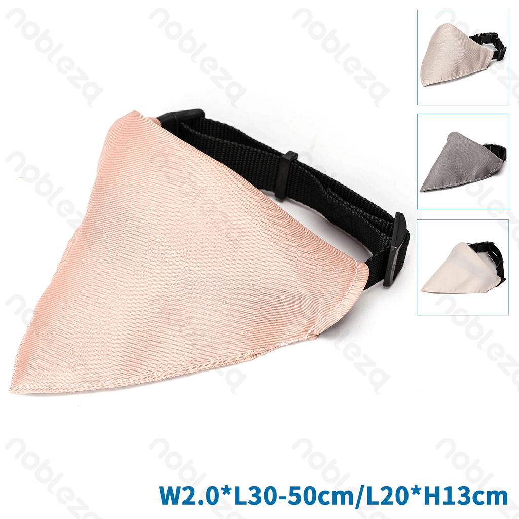 [B4070141S] Nobleza : écharpe triangulaire unie pour chiens