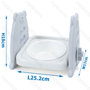 Nobleza Enkele voerbak voor huisdieren met standaard