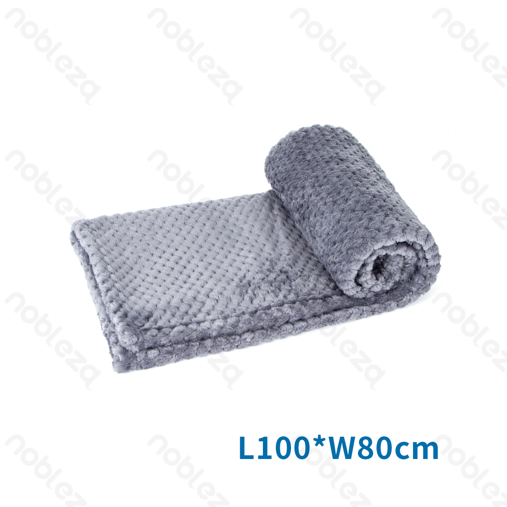 [B4070322F] Couverture en flanelle Jacquard Nobleza L100 x l80 cm