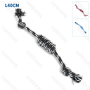 Nobleza Rope toys L40cm Blue&White Red&Black White&Grey White&Black