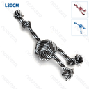 Nobleza Rope toys L30cm Blue&White Red&Black White&Grey White&Black