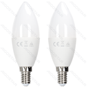 Aigostar LED lamp C37 E14 12W 6500K 2st