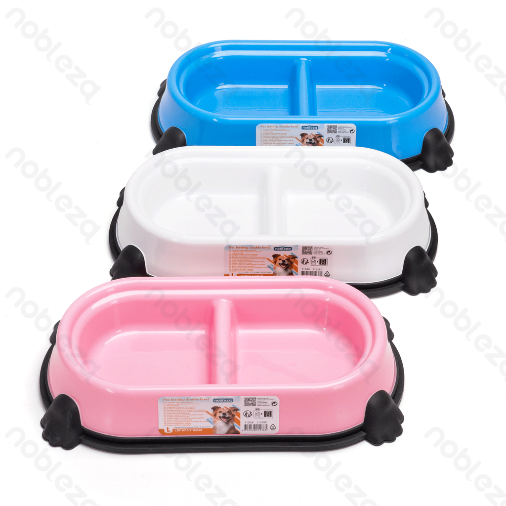 [B4070311D] Nobleza Dubbele voerbak voor huisdieren